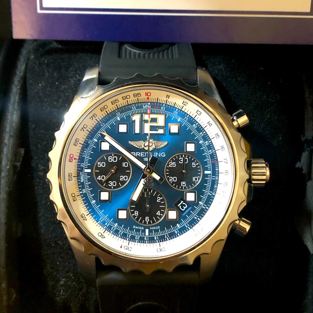 SERVICED Breitling Chronospace A23360 Box & Papers - Picture 5 of 8